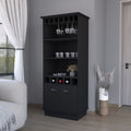 Sophia Bar Cabinet with Glassware and Bottle Storage