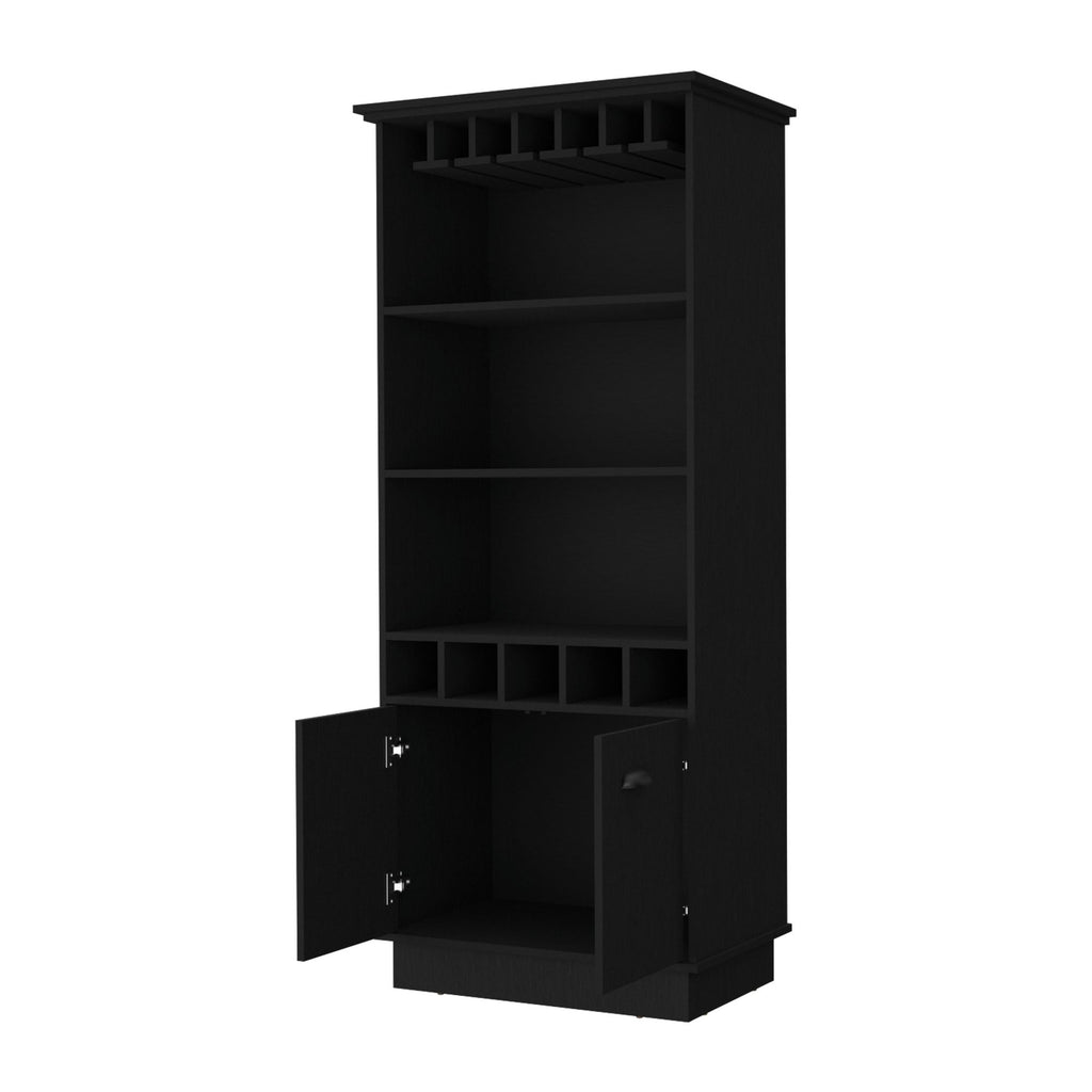 Sophia Bar Cabinet with Glassware and Bottle Storage
