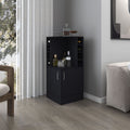 Corner Bar Cabinet with Wine Rack, Open Shelves, and Hidden Storage