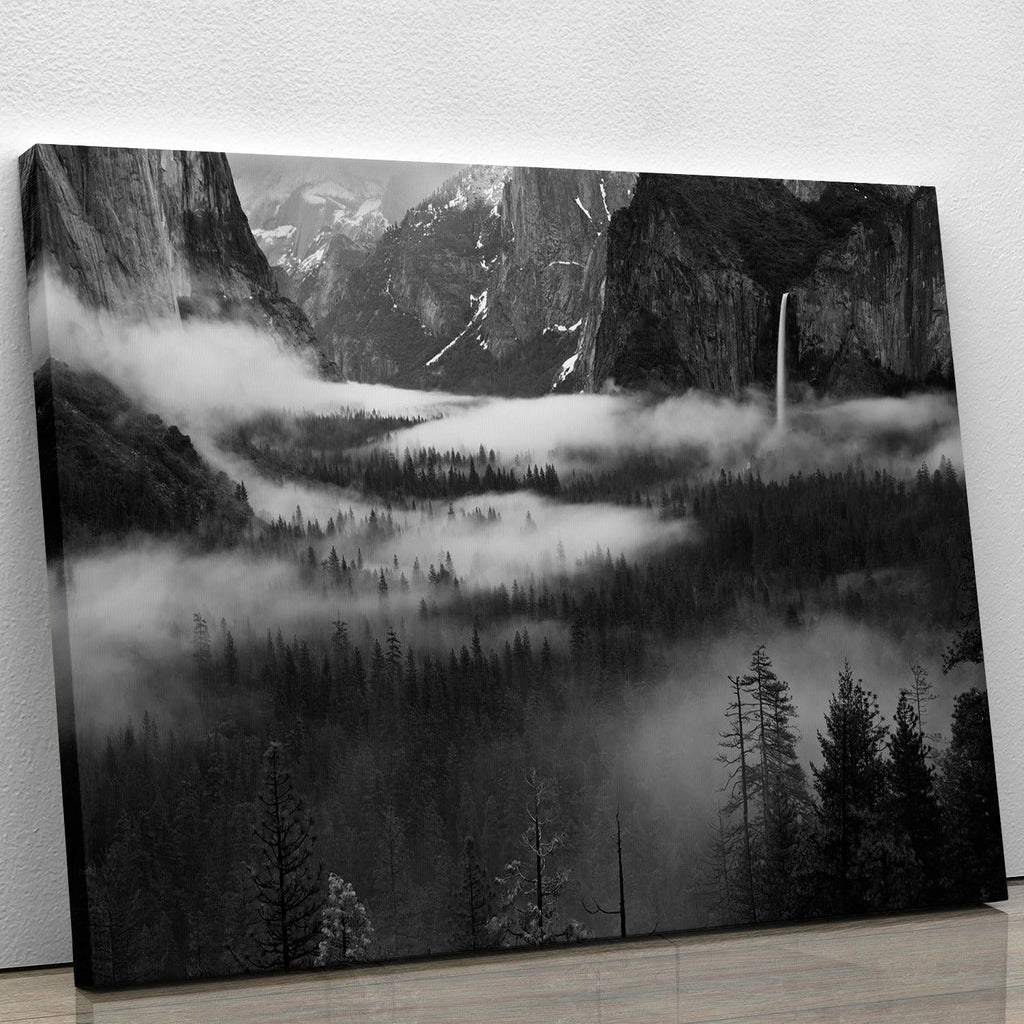 Fog Floating in Yosemite Valley Wall Art
