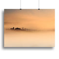 Foggy Sunrise Nature Wall Art