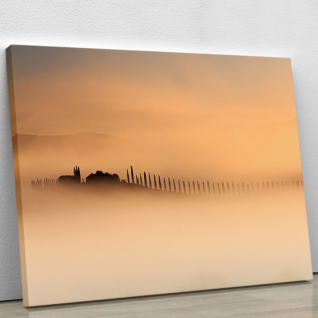 Foggy Sunrise Nature Wall Art