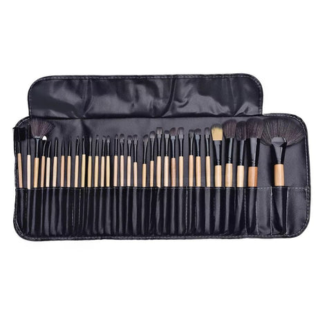 Foldable Makeup Brush Storage Bag for Travel and Makeup Artist Use