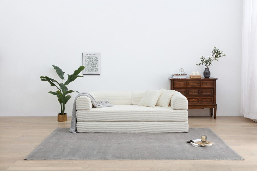 Foldable Sofa Bed, 77.9'' Folding Floor Couch, Compressed Convertable Sleeper Sofa, Memory Foam Couc