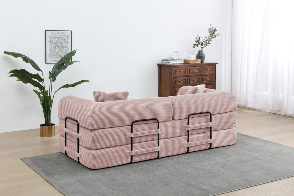 Foldable Sofa Bed, 77.9'' Folding Floor Couch, Compressed Convertable Sleeper Sofa, Memory Foam Couc