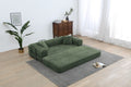 Foldable Sofa Bed, 77.9'' Folding Floor Couch, Compressed Convertable Sleeper Sofa, Memory Foam Couc - Army green