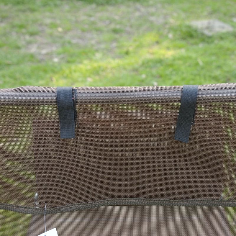 Folding Chaise Lounge Chair with 5-Position Reclining Back - Brown
