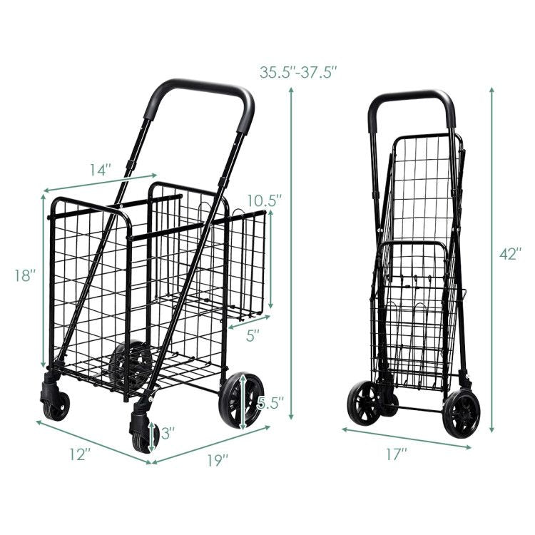 Effortlessly Organize Your Pantry with This Double Basket Storage Cart