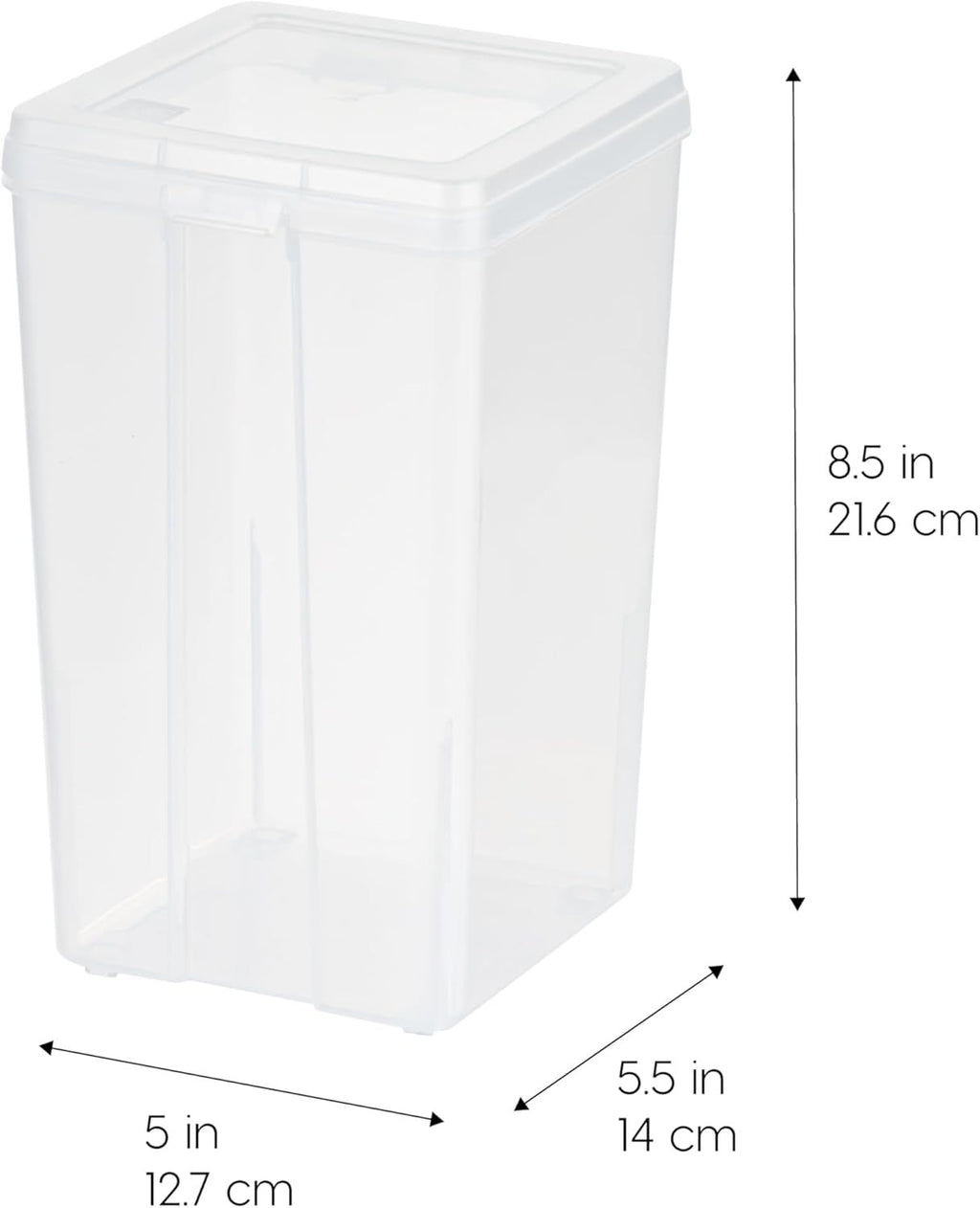 Clear Stackable Pantry Containers with Flip-Top Lids