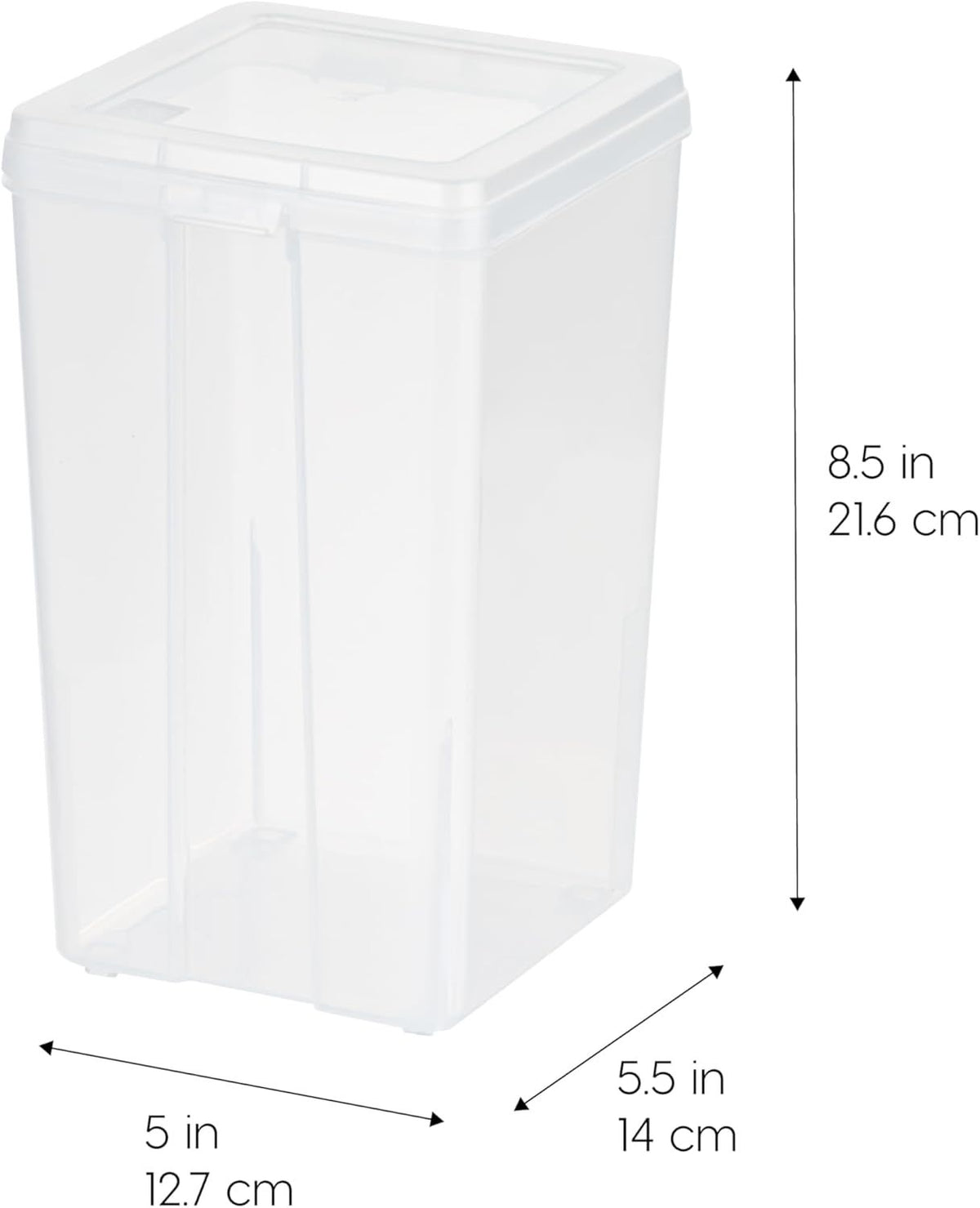 Clear Stackable Pantry Containers with Flip-Top Lids