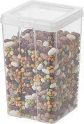 Clear Stackable Pantry Containers with Flip-Top Lids