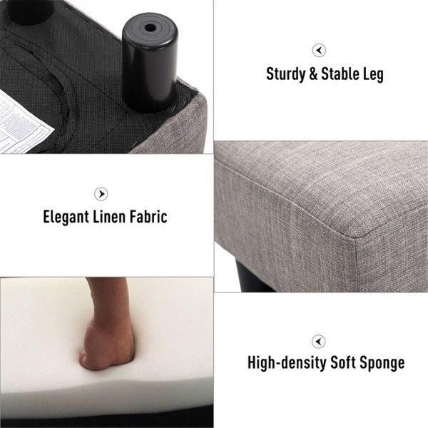 Multi-Functional Rest: Seat, Ottoman & Coffee Table