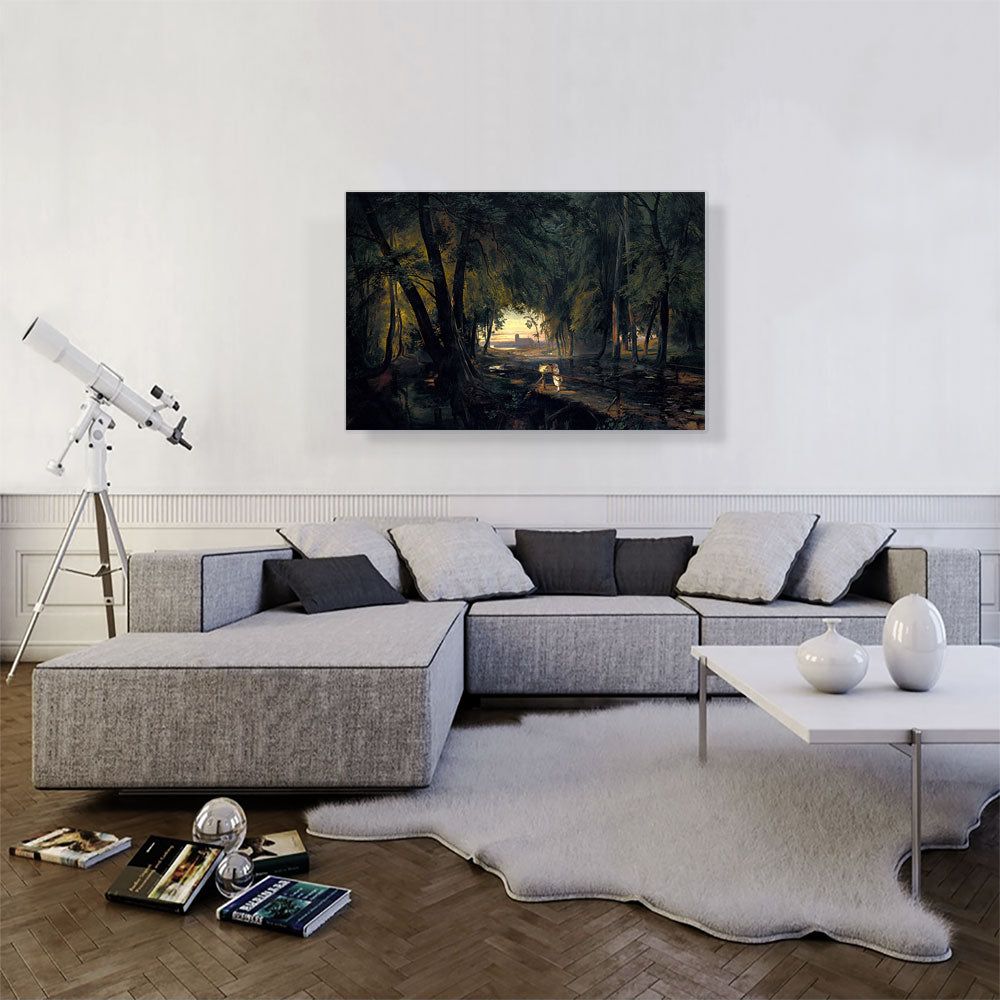 Forest Path Near Spandau Canvas Wall Art