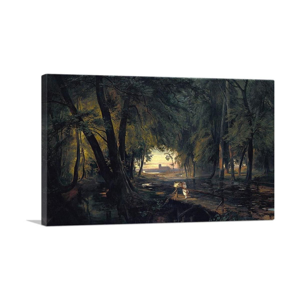 Forest Path Near Spandau Canvas Wall Art