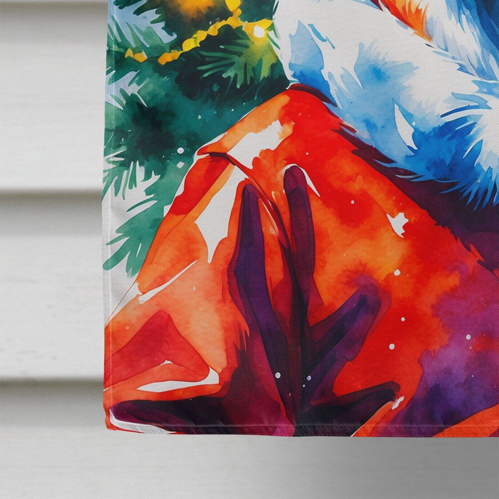 Fox Christmas House Flag – Large Double-Sided Outdoor Decorative Banner