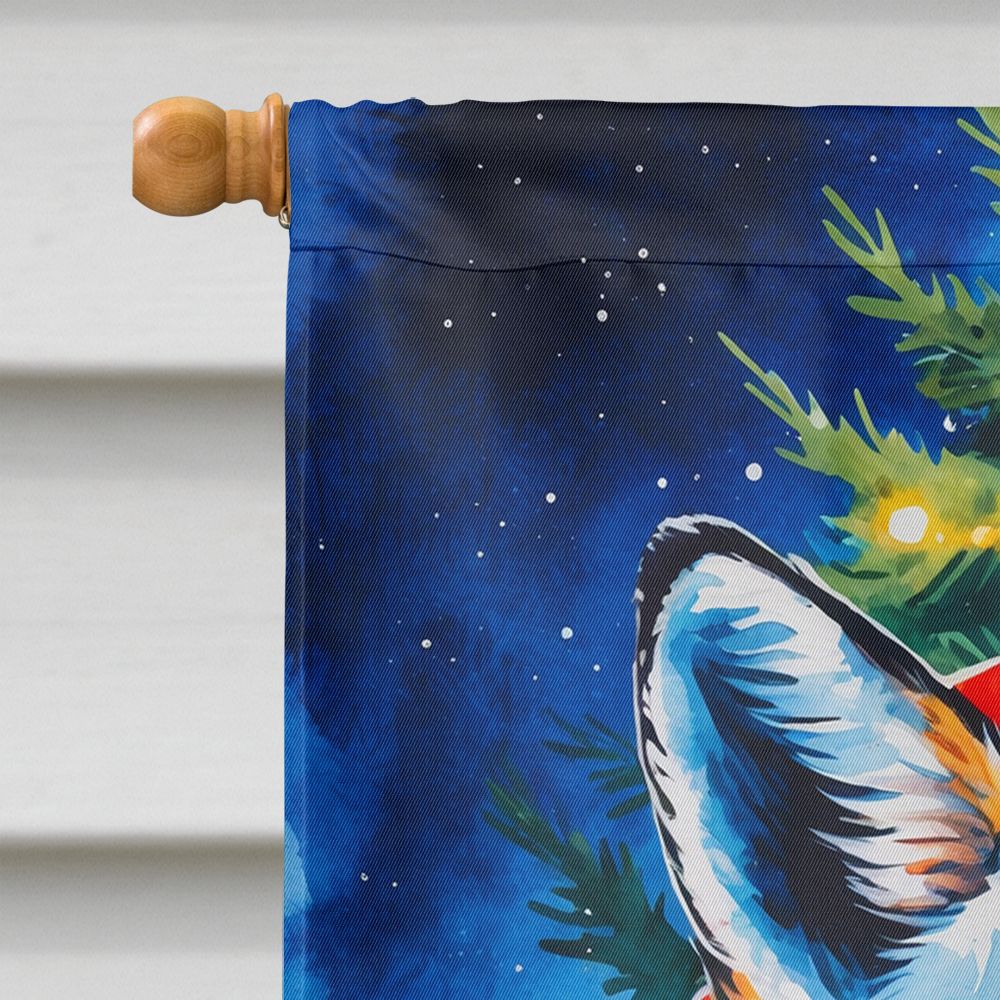 Fox Christmas House Flag – Large Double-Sided Outdoor Decorative Banner