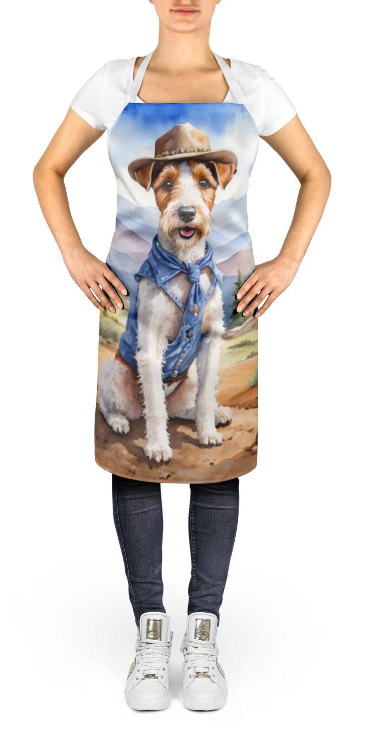 Fox Terrier Cowboy Welcome Bib Apron