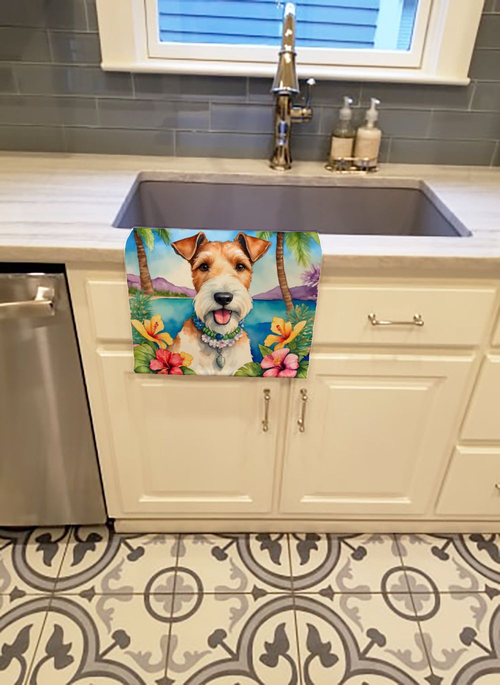 Premium Minky Plush Kitchen Towel with Cotton Terry Back – Absorbent and everyday