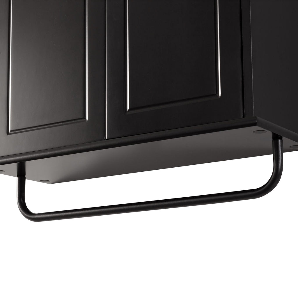 FRALIMK Over-the-Toilet Cabinet with Arched Doors, Soft-Close Hinges, and Towel Bar