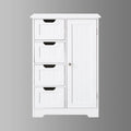 FRALIMK Small Bathroom Storage Cabinet with Four Drawers and Adjustable Shelves
