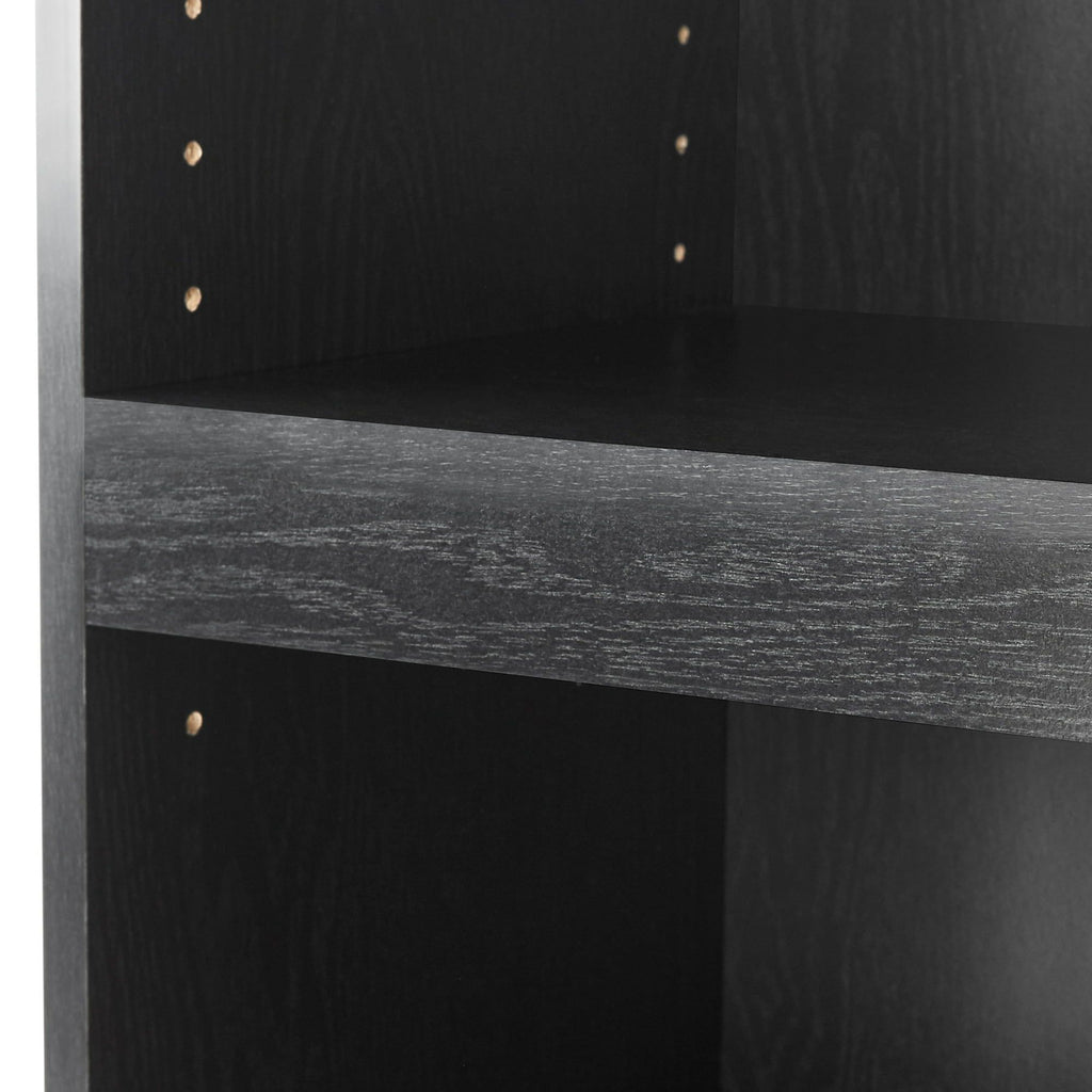 Framed 5-Shelf Bookcase with Adjustable Shelves for Books & Display