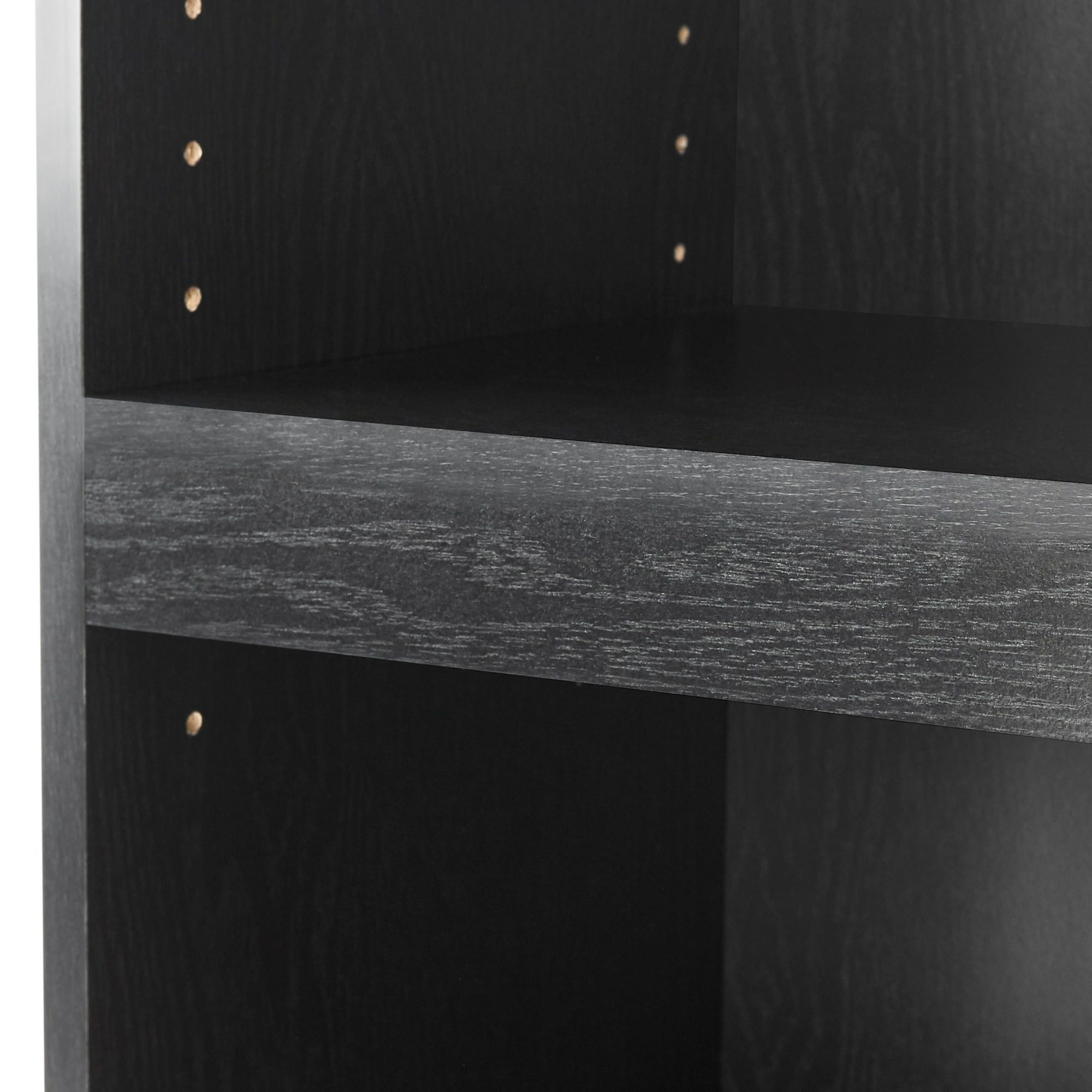 Framed 5-Shelf Bookcase with Adjustable Shelves for Books & Display