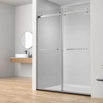 Frameless Double-Sliding Shower Door