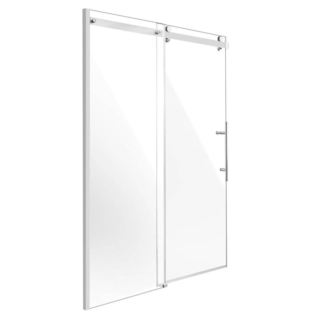 Frameless Sliding Shower Door with Thickened Tempered Glass & Nano Coating