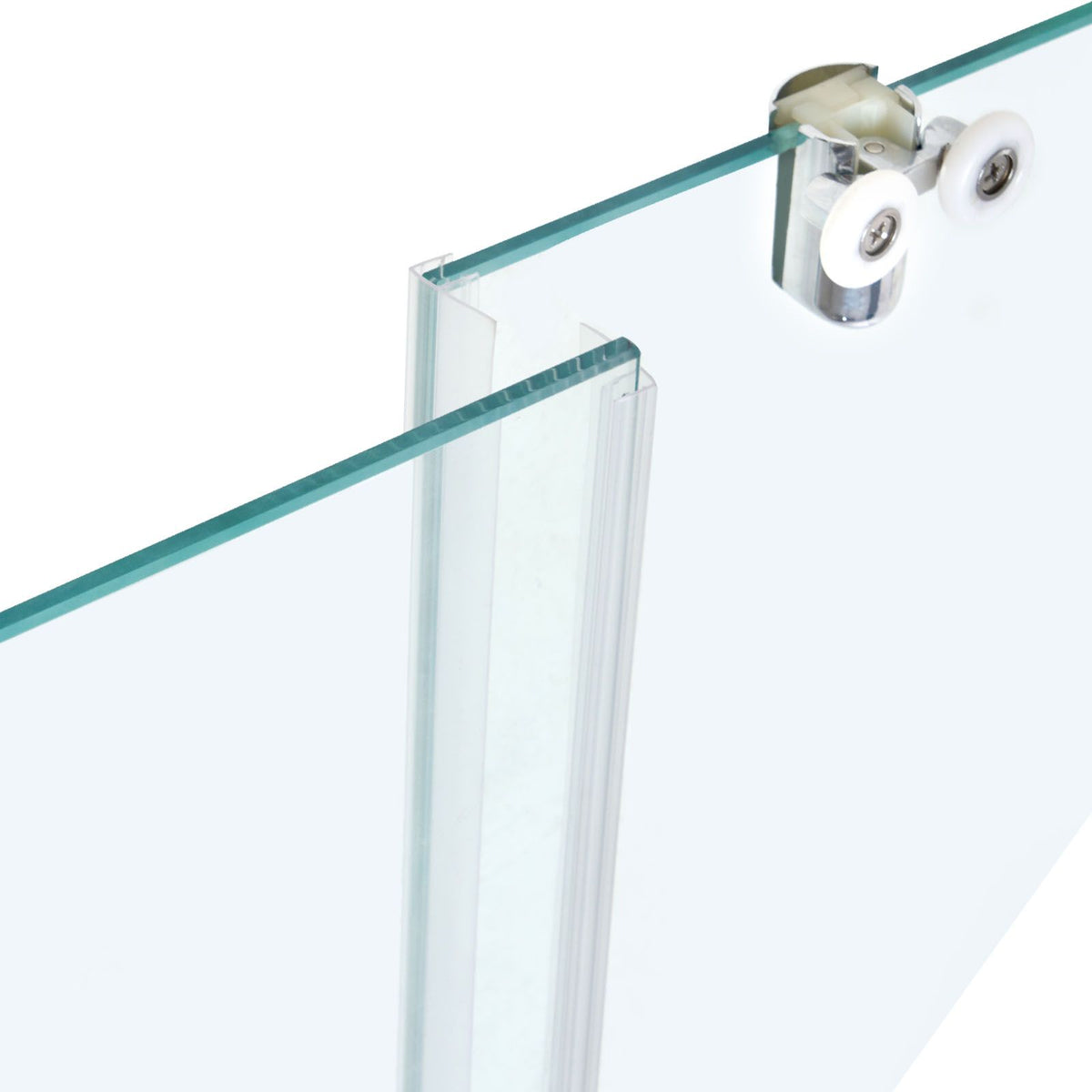 Frameless Sliding Shower Door with Thickened Tempered Glass & Nano Coating