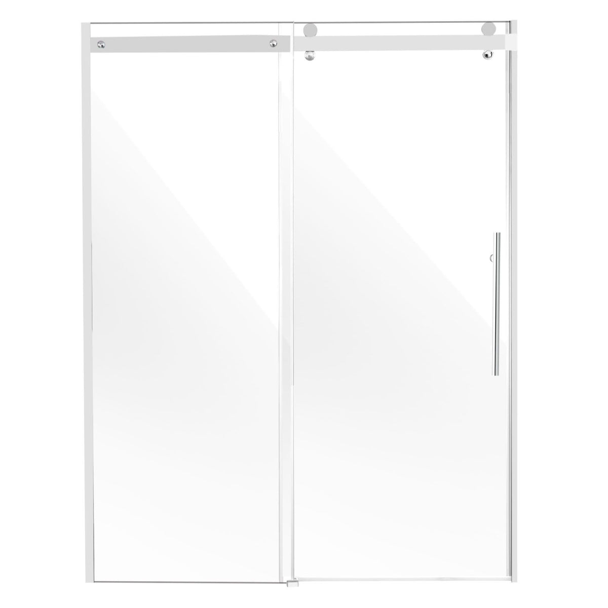 Frameless Sliding Shower Door with Thickened Tempered Glass & Nano Coating