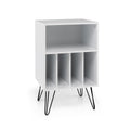Freestanding Record Player Stand with Open Storage
