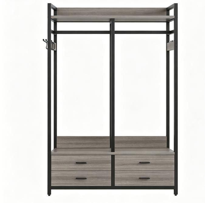 Rustic Freestanding Closet Organizer