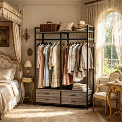 Rustic Freestanding Closet Organizer