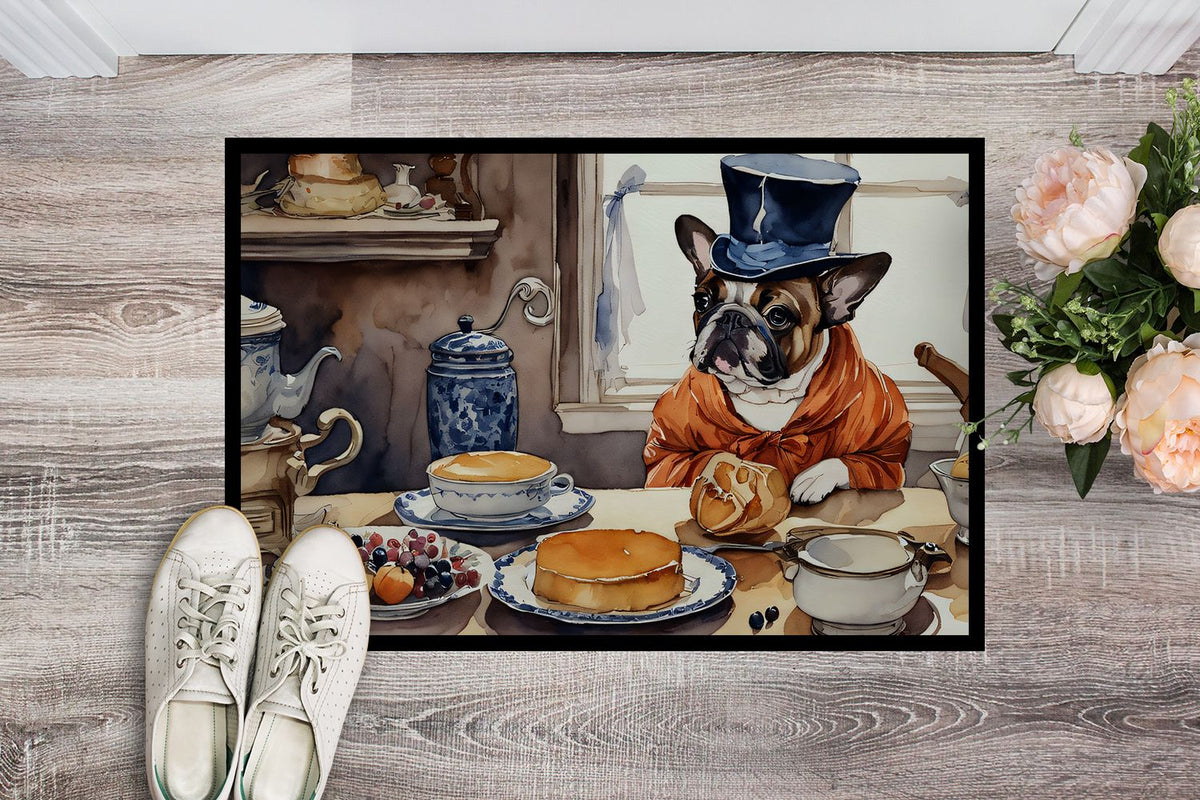 French Bulldog Pumpkin Halloween Doormat