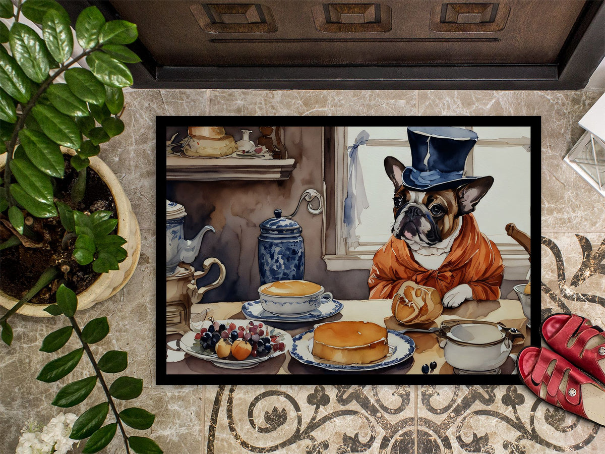 French Bulldog Pumpkin Halloween Doormat
