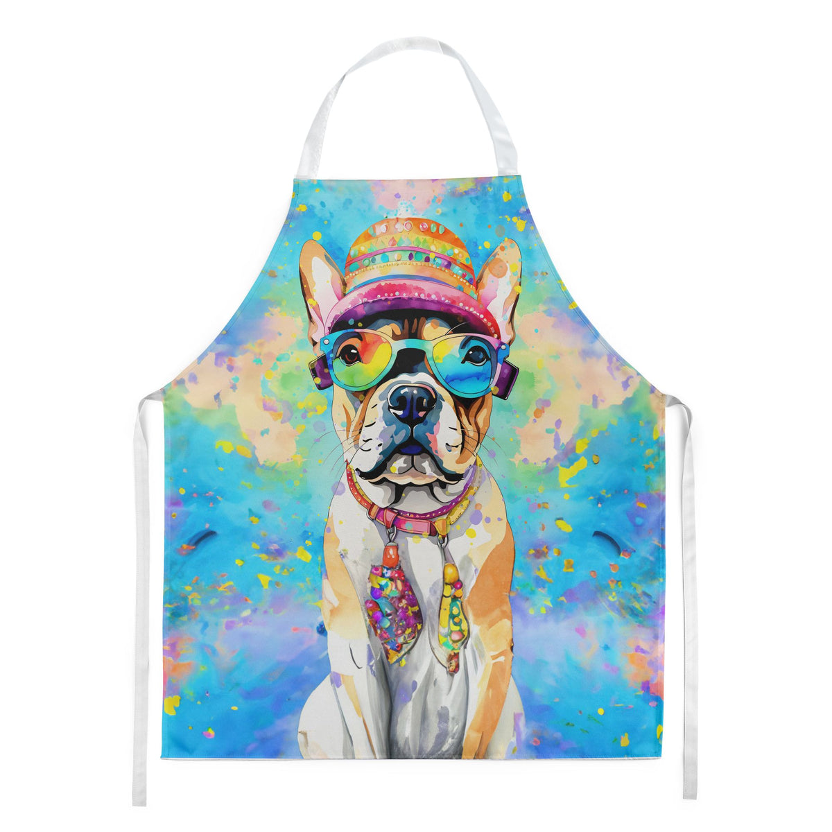 French Bulldog Hippie Dawg Kitchen and Craft Apron