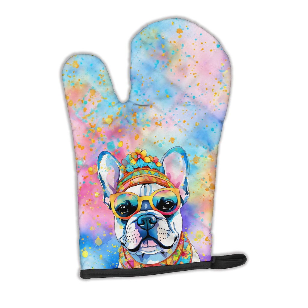 French Bulldog Hippie Dawg Right-Hand Oven Mitt