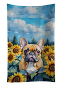 French Bulldog in Sunflowers Kitchen Towel