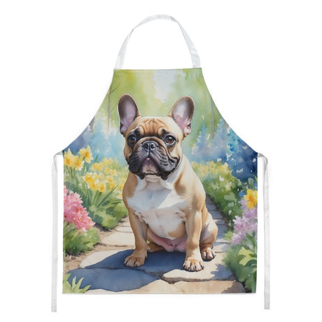French Bulldog Spring Path Bib Apron