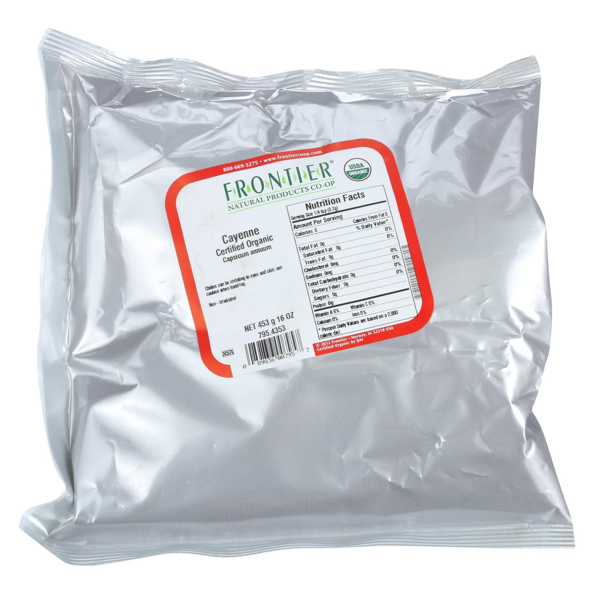Frontier Organic Ground Cayenne Chili Powder