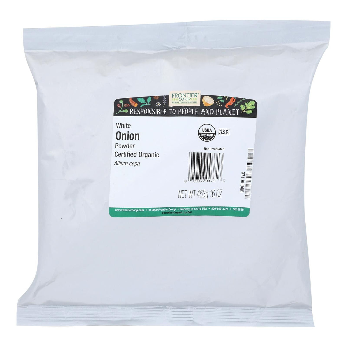 Frontier Organic Powdered White Onion Seasoning