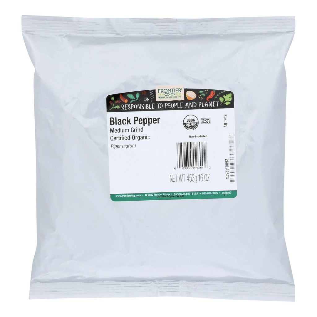 Frontier Organic Medium-Grind Black Pepper