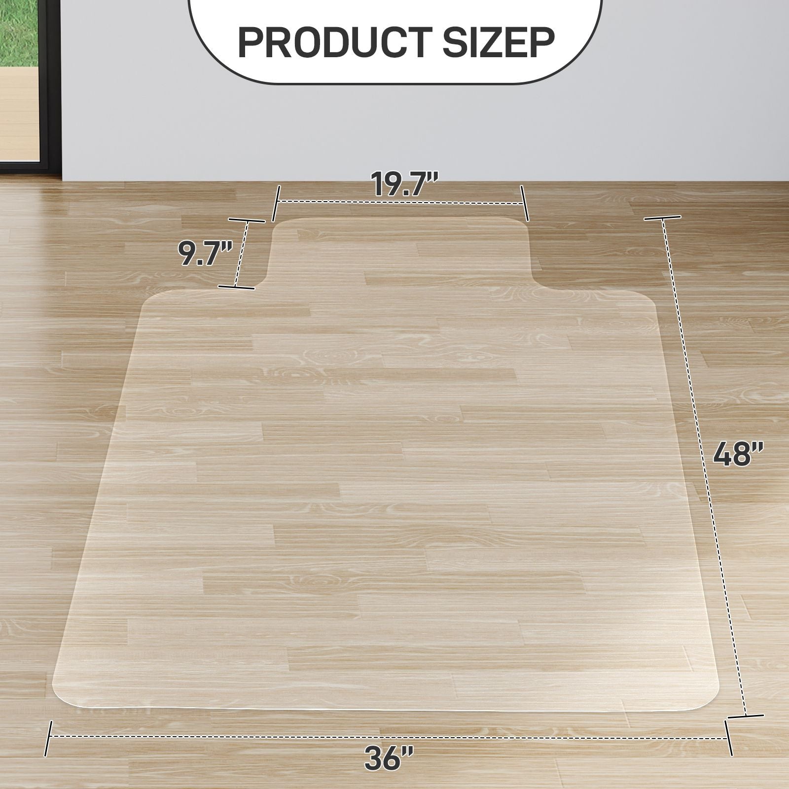 Premium Frosted Floor Mat with Textured Surface