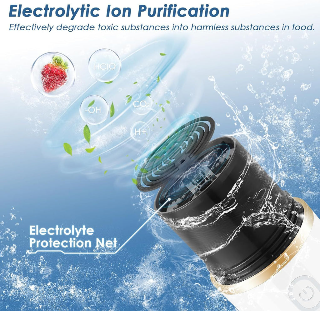 Fruit and Vegetable Purifier Cleaner Washing Machine Capsule Shape Disinfection OH-ion Purification