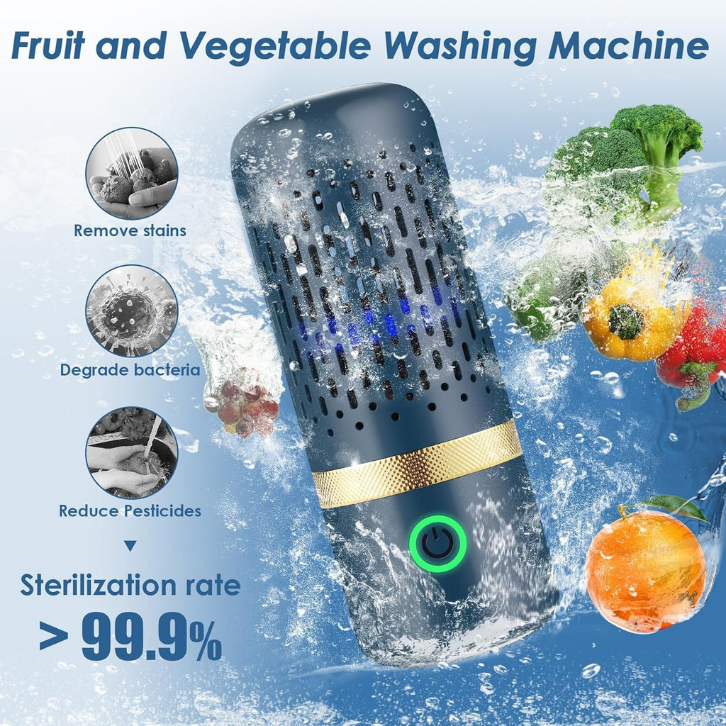 Fruit and Vegetable Purifier Cleaner Washing Machine Capsule Shape Disinfection OH-ion Purification
