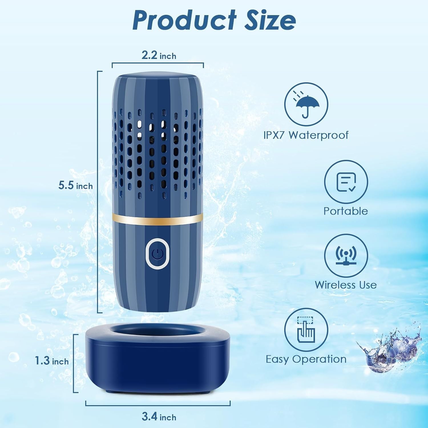 Fruit and Vegetable Purifier Cleaner Washing Machine Capsule Shape Disinfection OH-ion Purification
