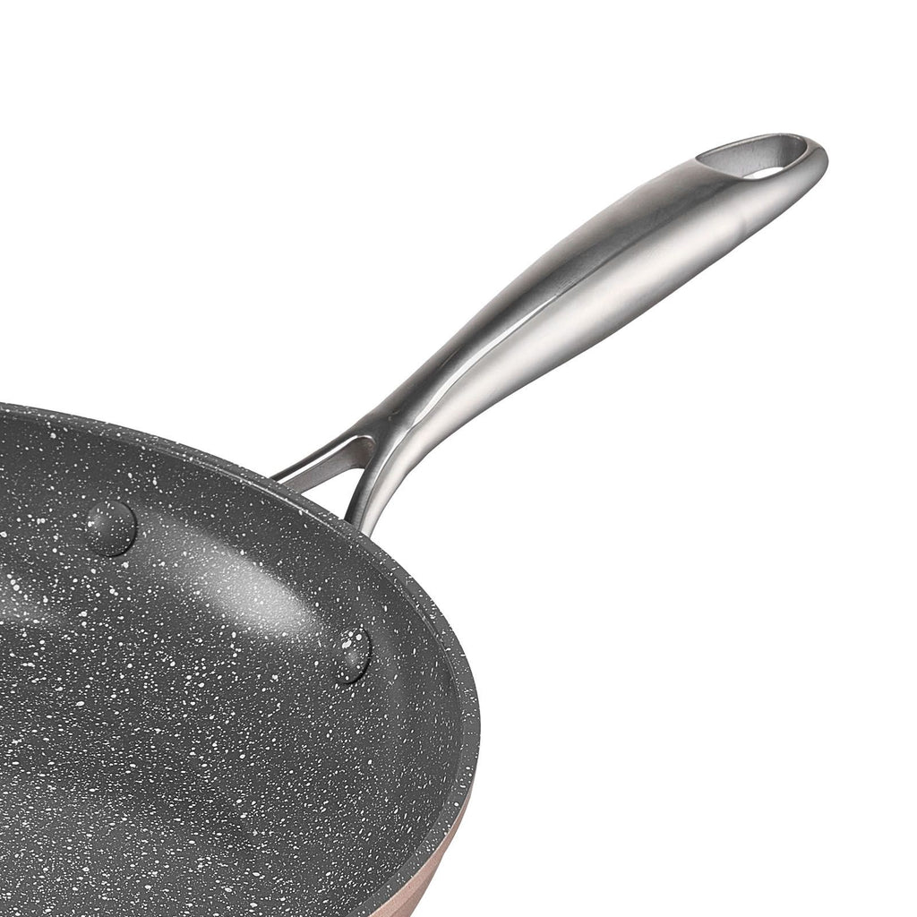 3-Piece Nonstick Ceramic Aluminum Skillet Set (8, 10, ) with Heat-Resistant Handle