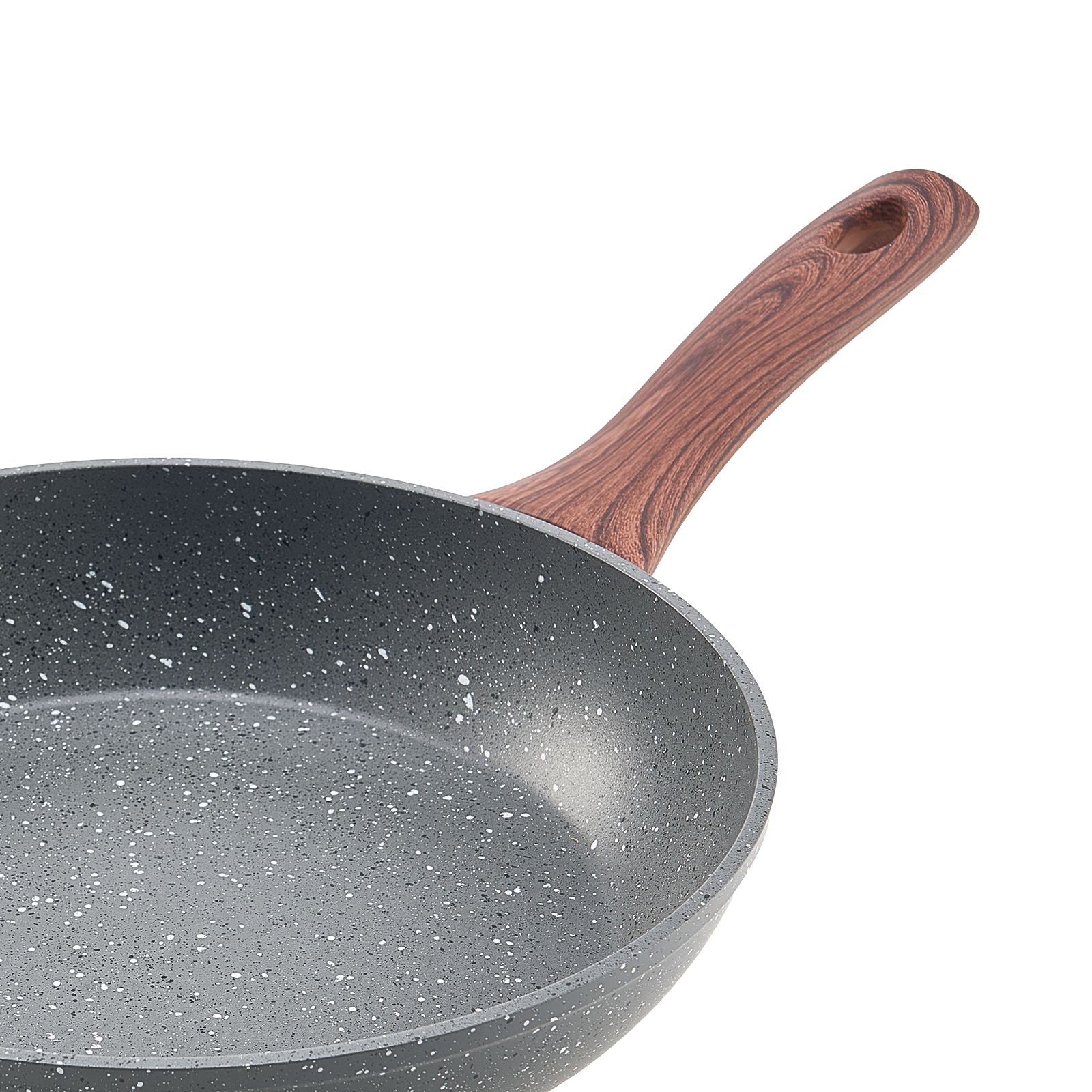 Professional Aluminum Frying Pan Set, 3-Piece (9.5, 11, 12 ) with Nonstick Coating