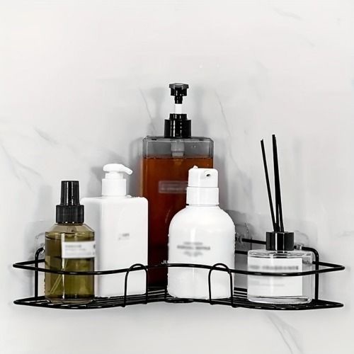 Organize Your Bathroom with a Sleek Wall-Mounted Corner Shelf