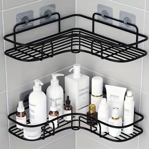 Organize Your Bathroom with a Sleek Wall-Mounted Corner Shelf